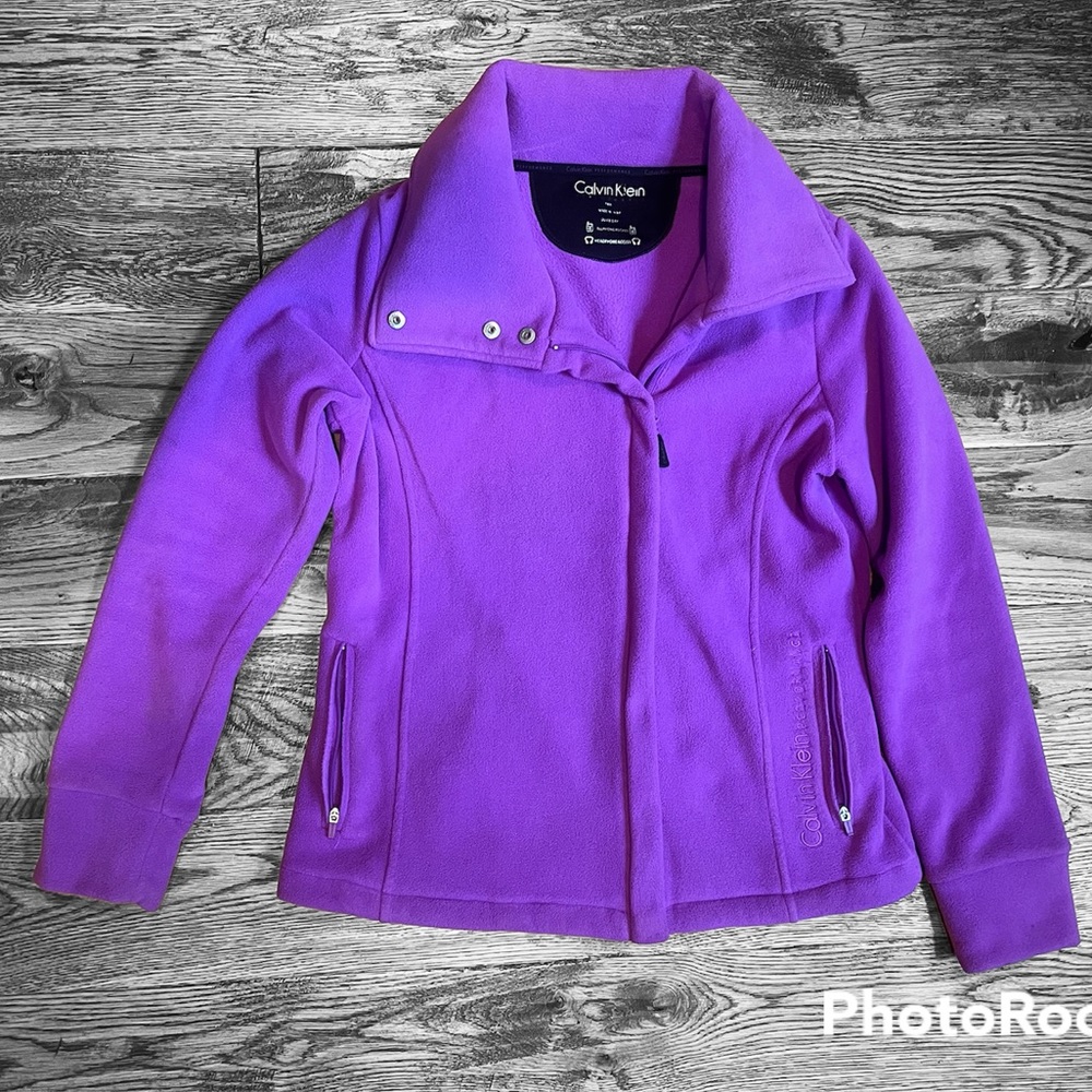 Calvin Klein Performance Purple zip up fleece